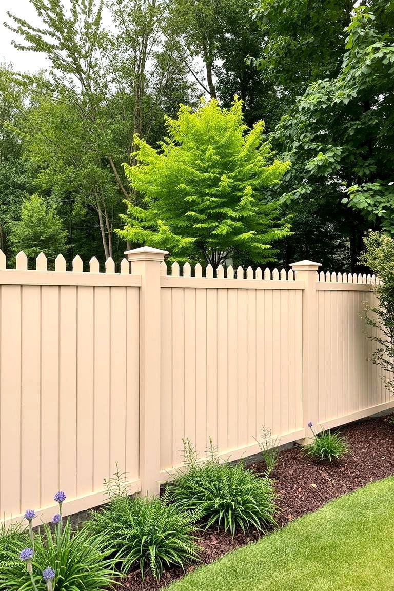 Neutral Sandstone - 24 Garden Fence Colour Ideas