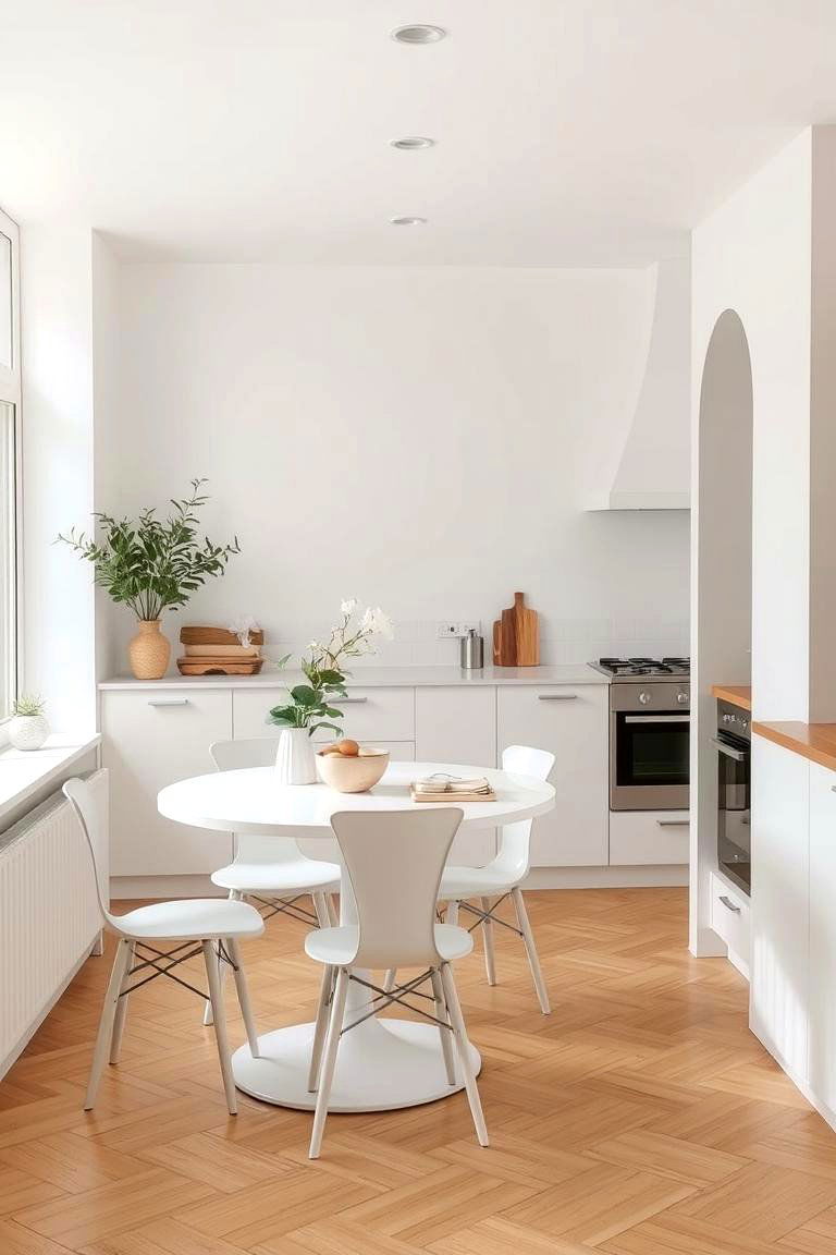 Neutral Toned Kitchen - 24 Eat in Kitchen Ideas