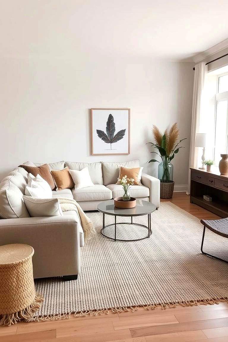 Neutral Tones for a Calm Atmosphere - 24 Family Room Ideas