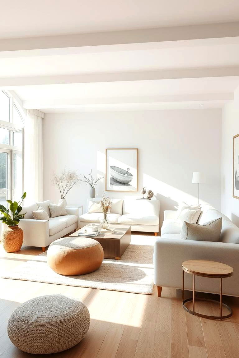 Neutral and Serene Atmosphere for Tranquil Relaxation - 24 Luxury Living Room Ideas
