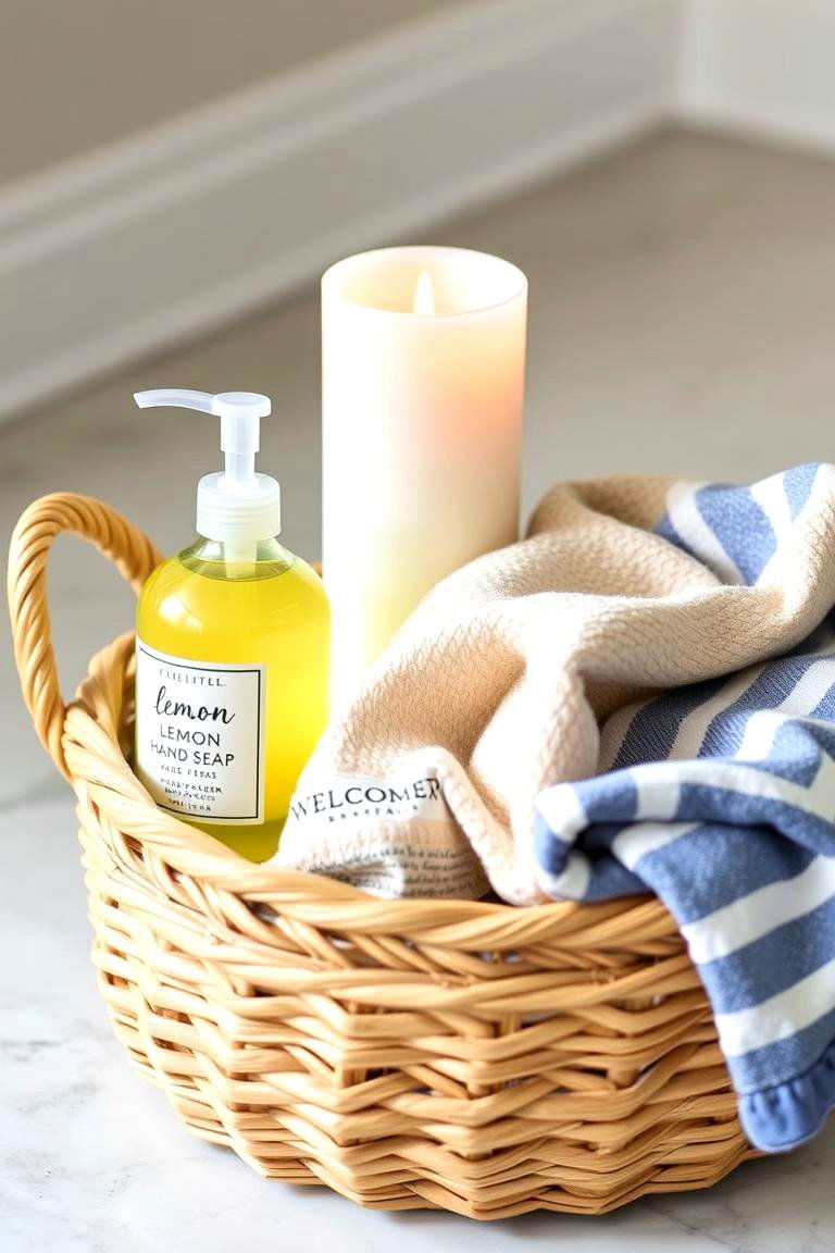 New Home Welcome Warmth - 24 Gift Basket Ideas