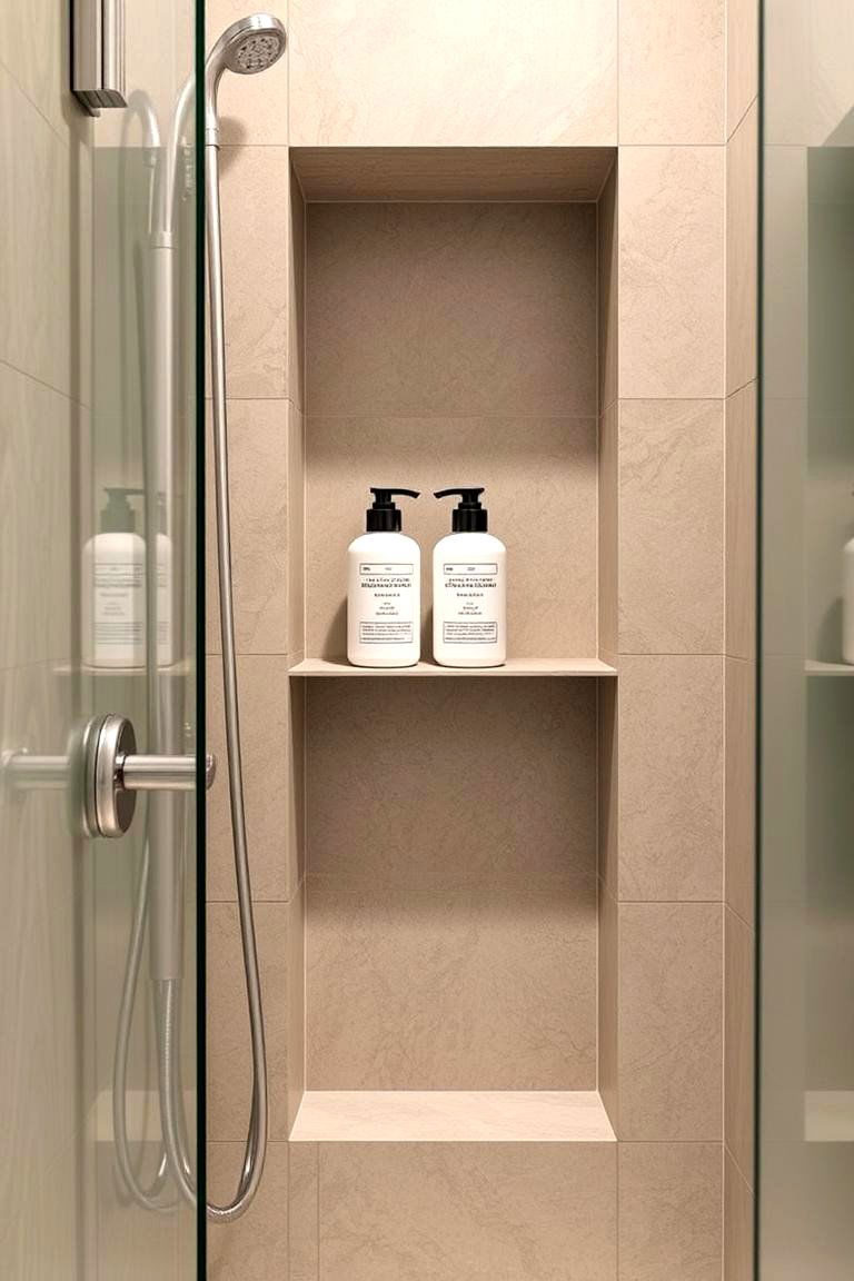 Niche for Tall Bottles - 24 Shower Niche Ideas