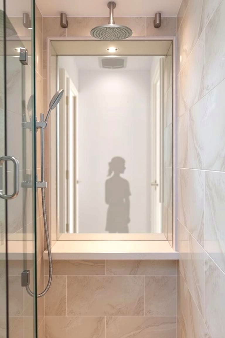 Niche with a Mirror Backing - 24 Shower Niche Ideas