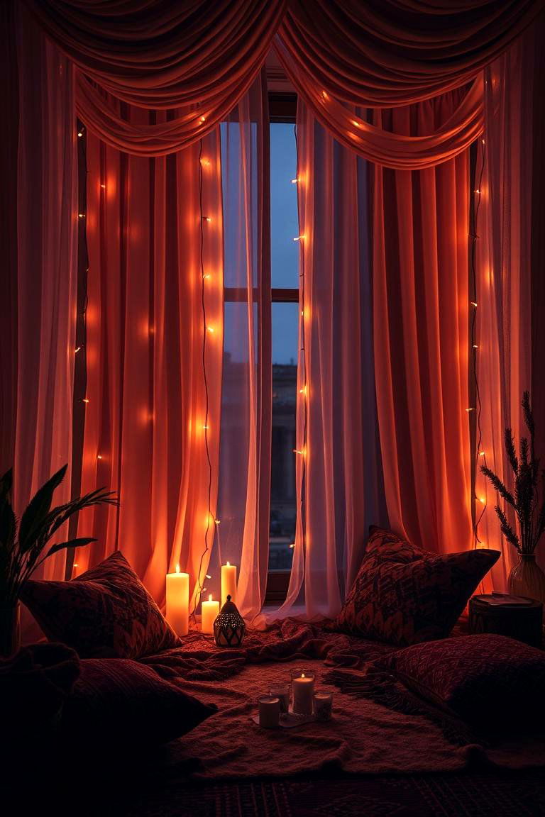 Nighttime Enchantment Dreamy Boho Curtains - 24 Boho Curtain Ideas