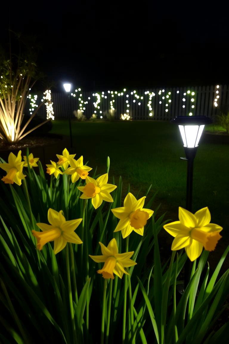 Nighttime Glow Daffodil Garden - 24 Daffodil Garden Ideas