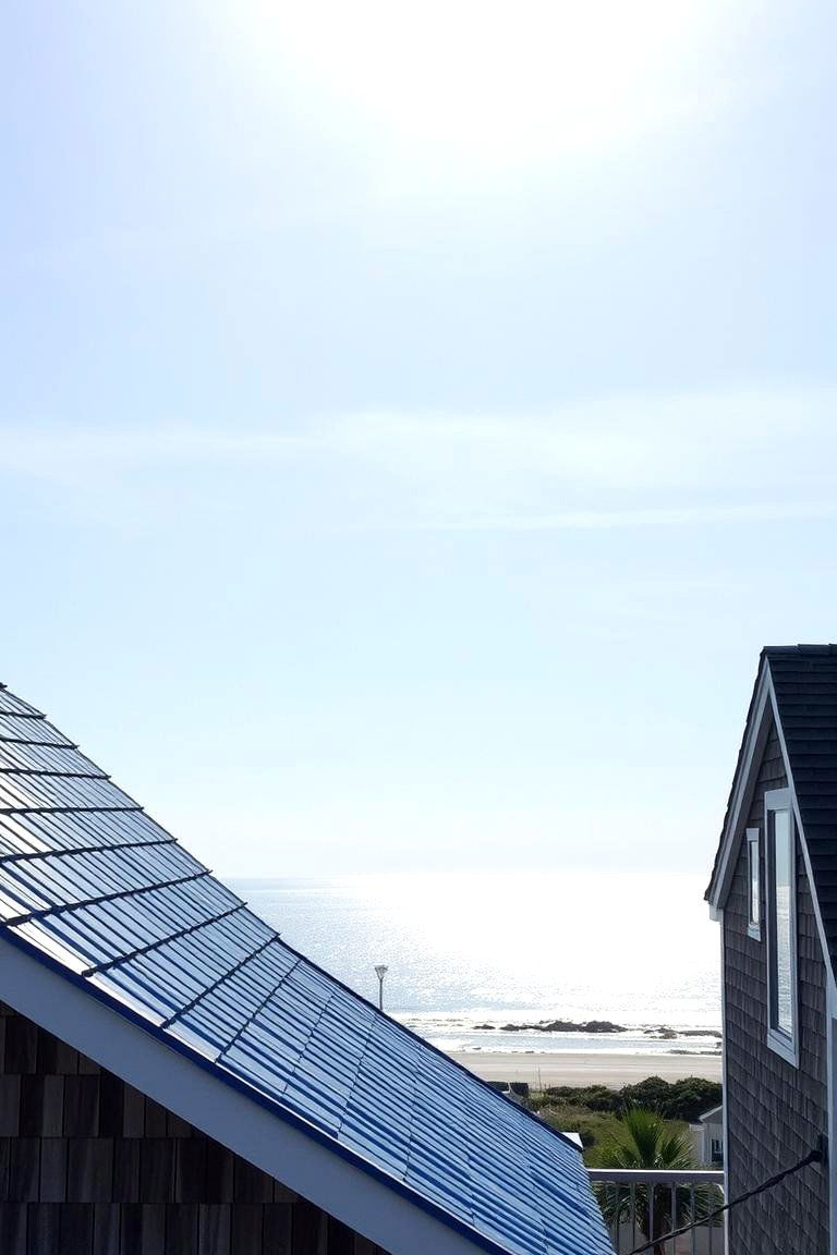 Noise Reduction Capabilities - 24 houses with blue metal roofs