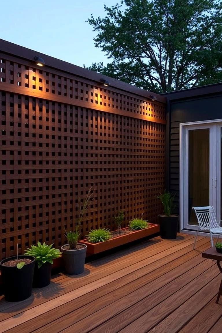 Noise Reduction and Tranquility - 24 Deck With Privacy Wall