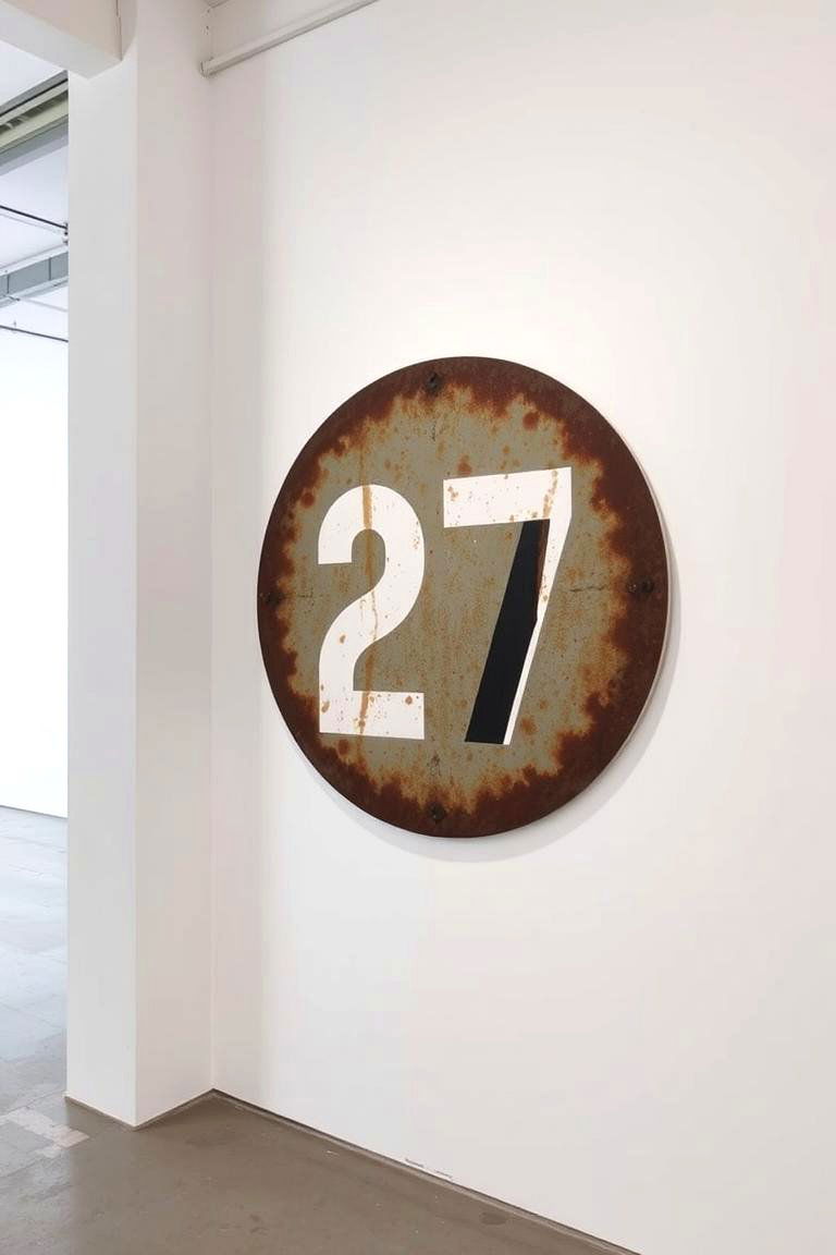 Numbered and Lettered Accents - 24 Industrial Decor Ideas