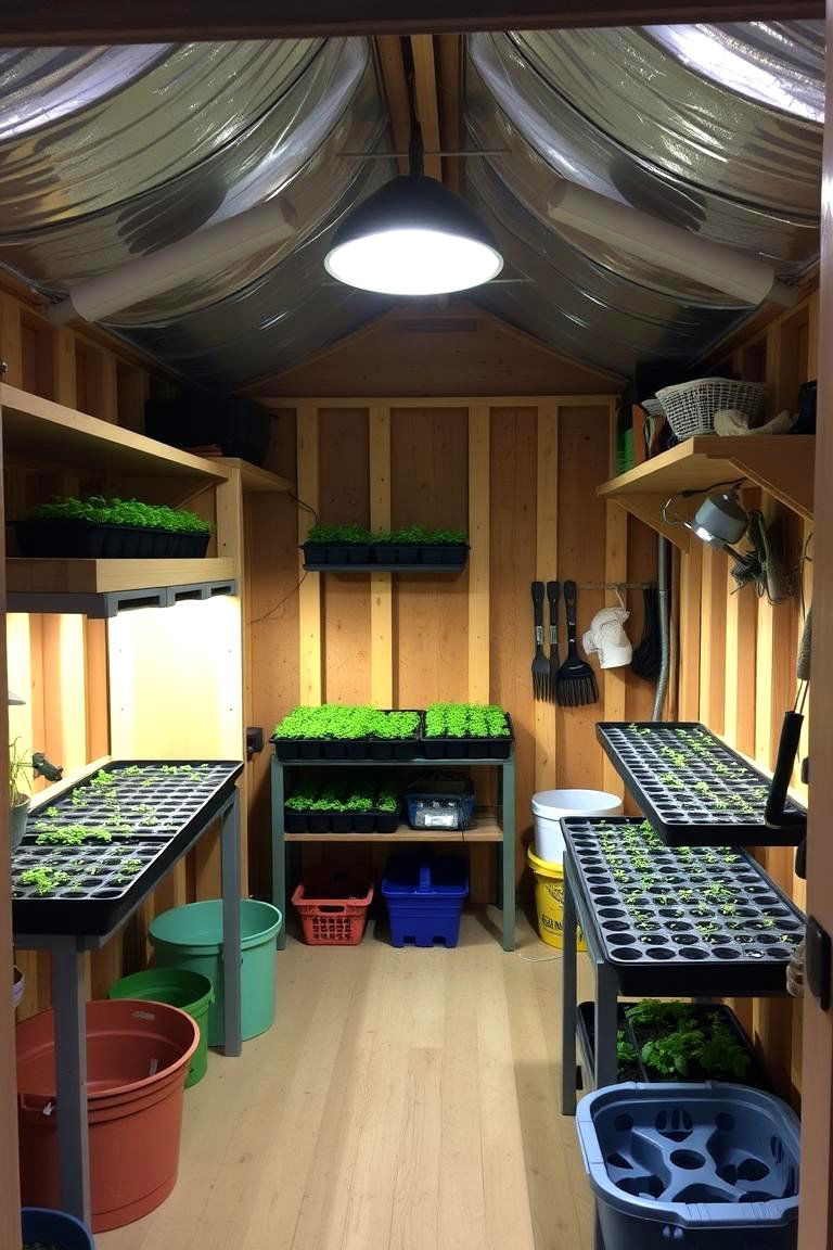 Nurture New Life in a Seed Starting Sanctuary - 24 Garden Shed Ideas