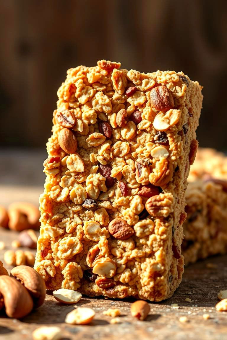 Nutty Granola Crunch - 24 Breakfast Bar Ideas