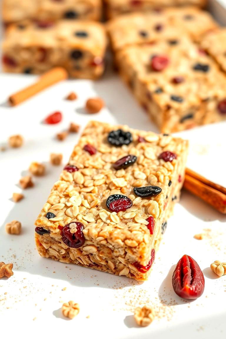 Oatmeal Energy Bar - 24 Breakfast Bar Ideas