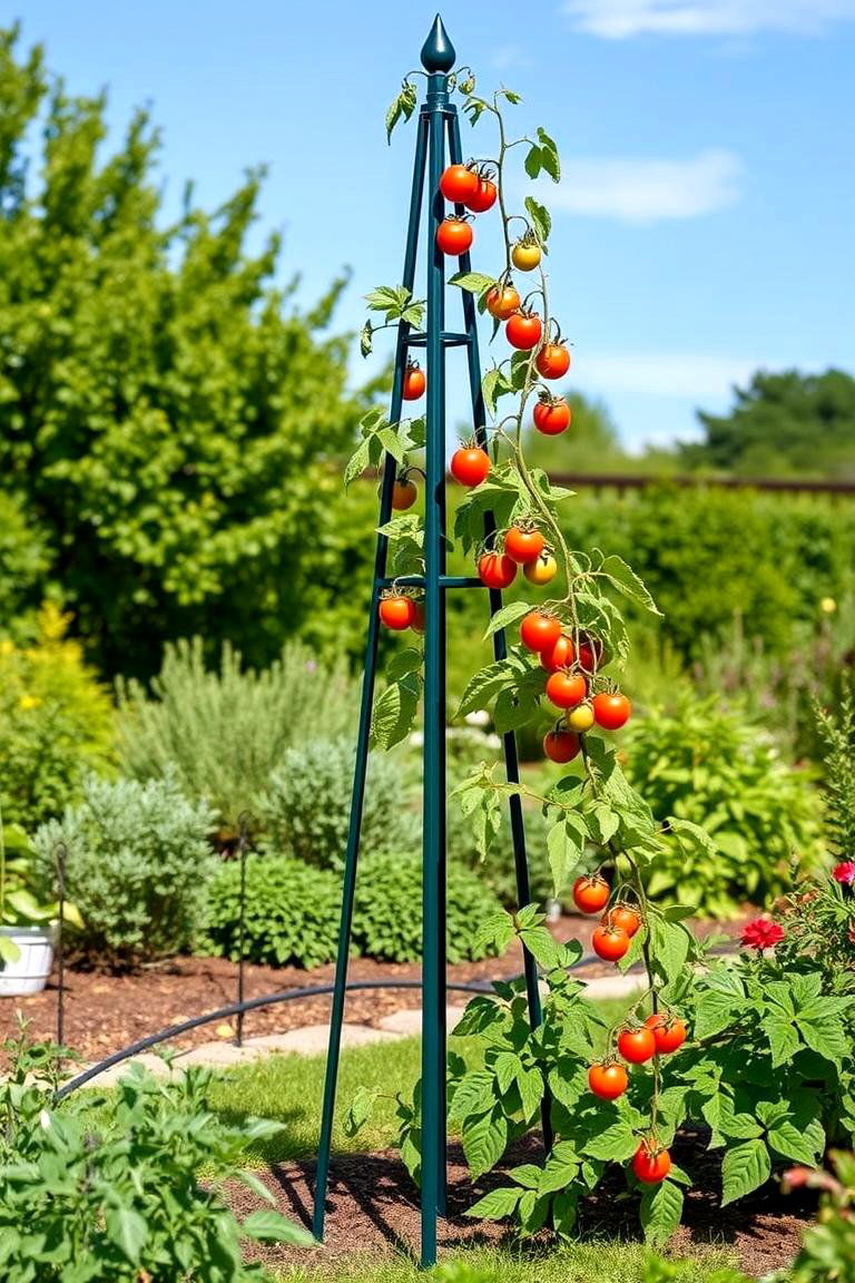 Obelisk Trellis - 24 Tomato Trellis Ideas