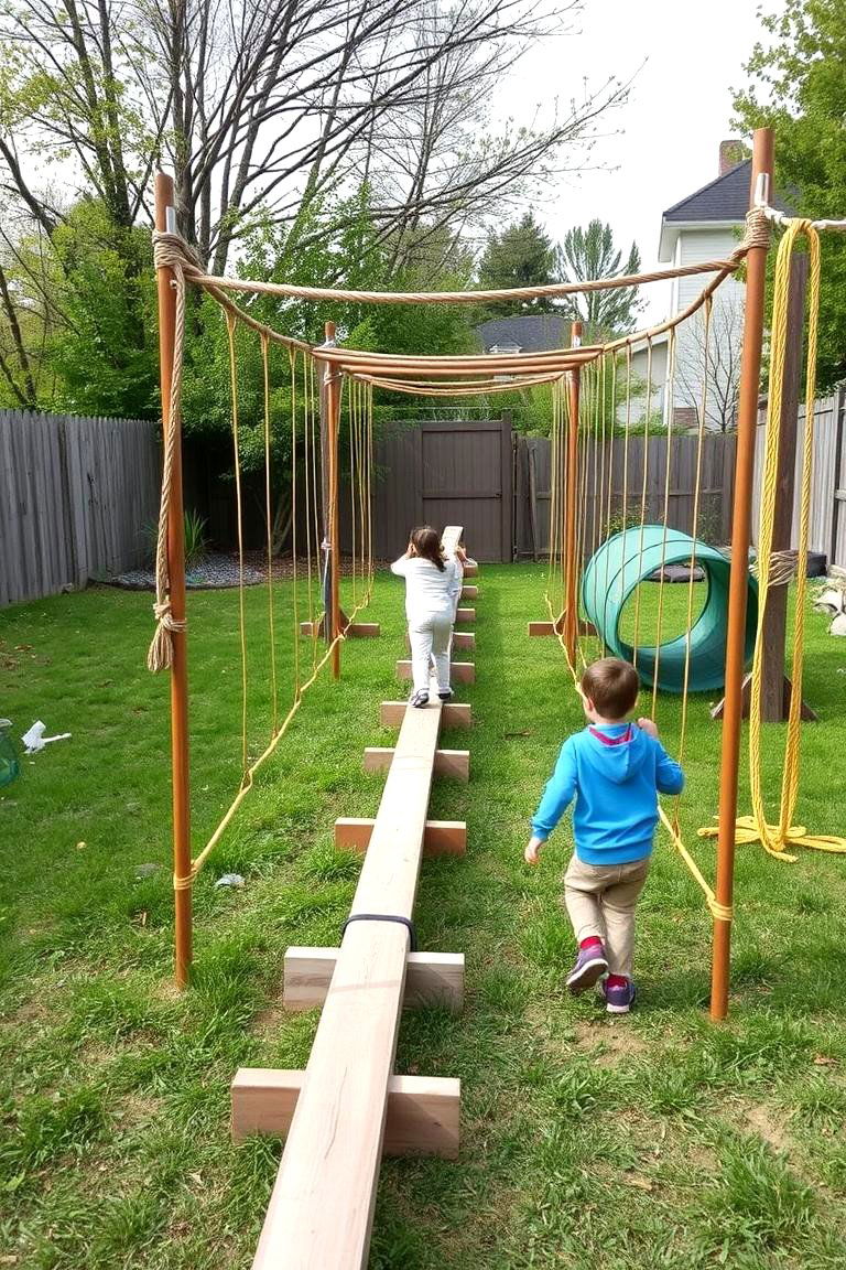 Obstacle Course Playground - 24 Backyard Playground Ideas