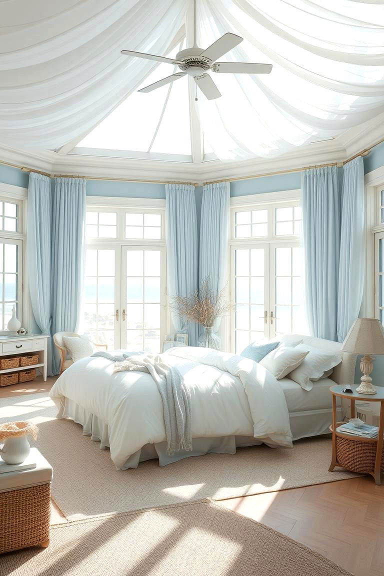 Ocean Breeze Sanctuary - 24 Tropical Bedroom Ideas