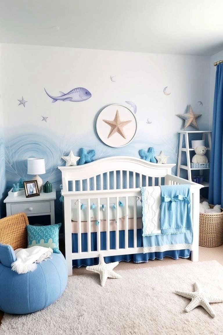 Ocean Inspired Nursery Decor - 24 Blue Nursery Ideas