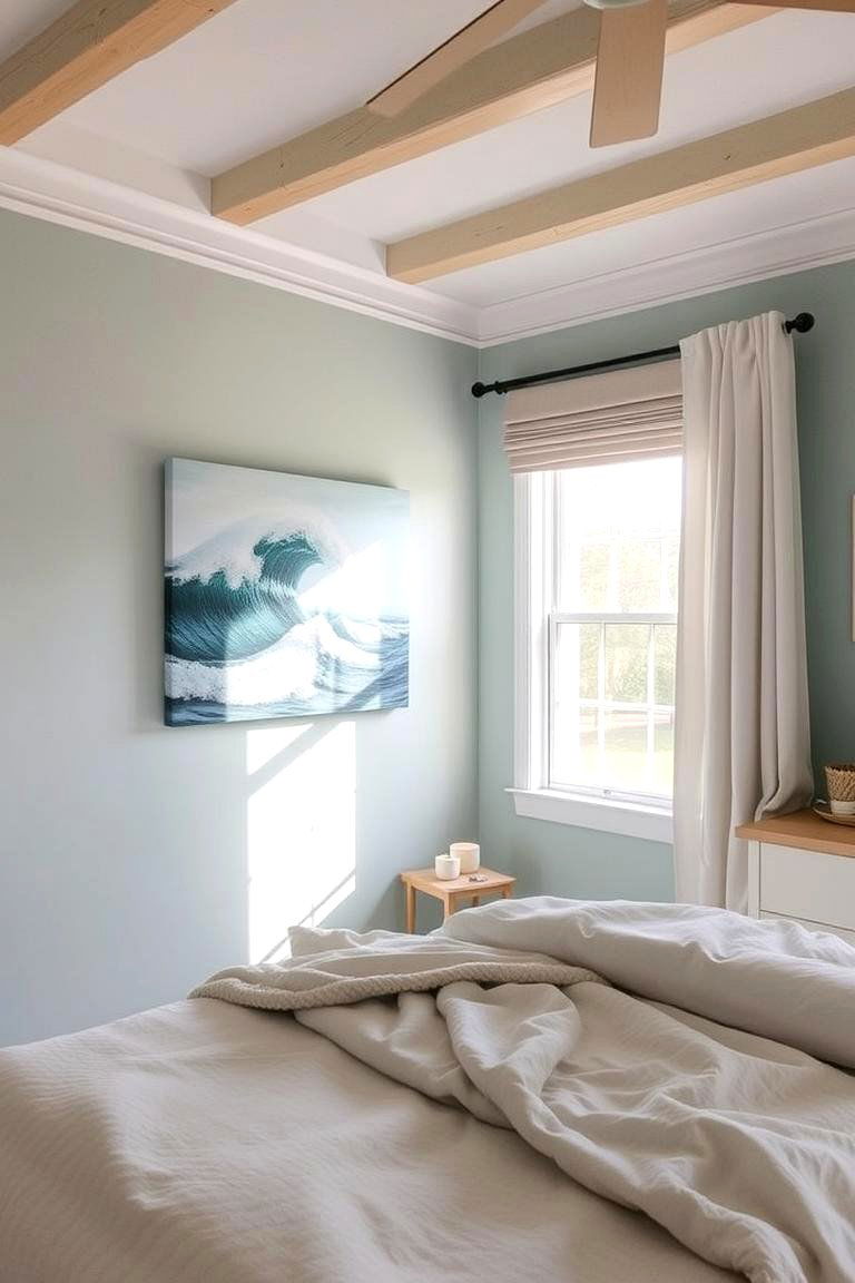 Ocean Inspired Wall Art for an Instant Coastal Feel - 24 Beach Themed Bedroom Ideas