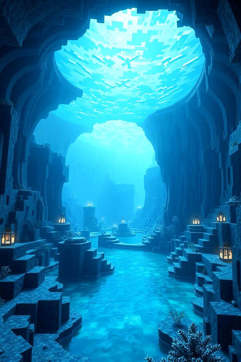 Ocean Monument Oasis - 24 Minecraft Themed Bedroom Ideas