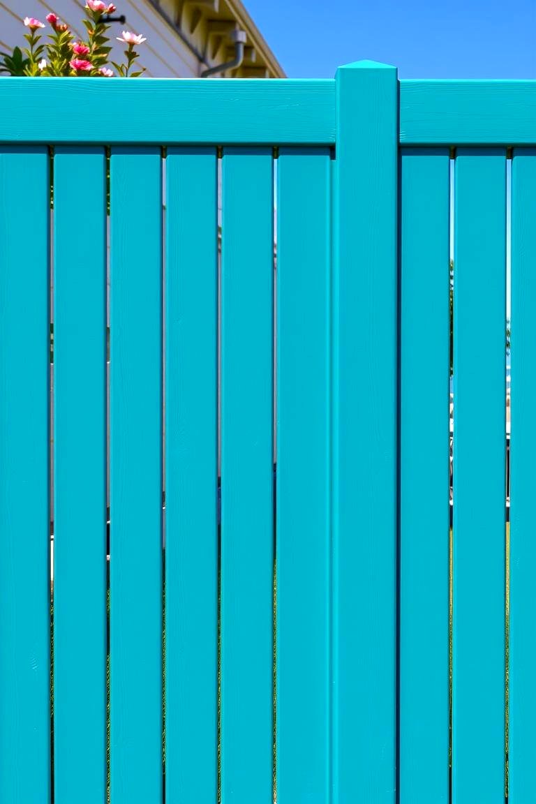 Ocean Teal Vinyl Fence - 24 Vinyl Fence Colors