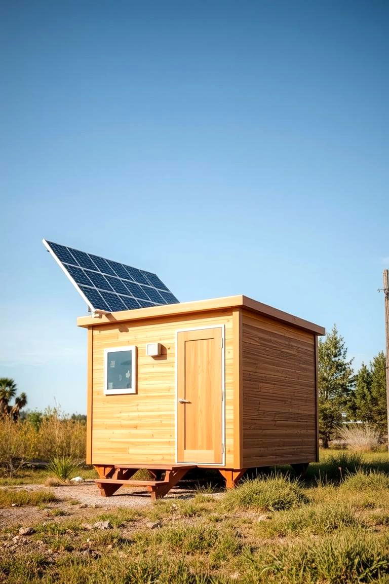 Off Grid Solar Powered Outhouse - 24 Outhouse Design Ideas