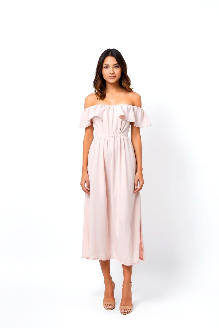Off the Shoulder Dress - 24 Guest Wedding Outfit Ideas