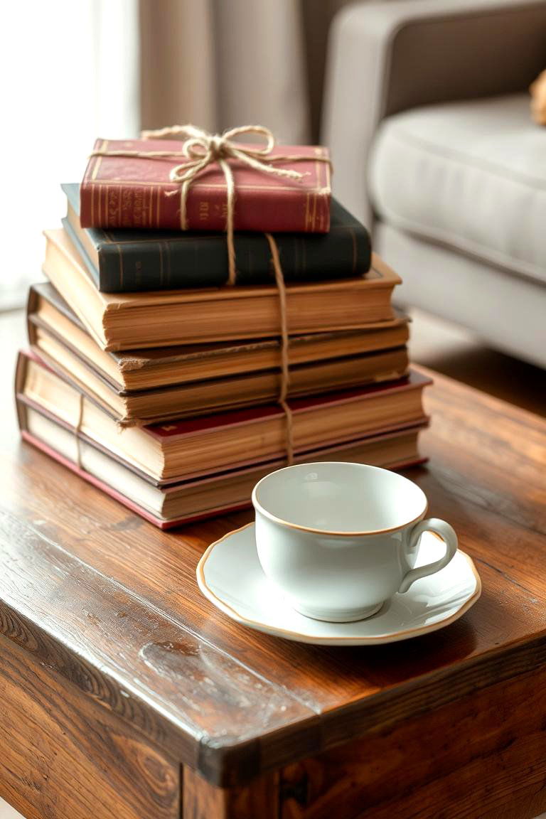 Old Books as Decorative Accents - 24 Vintage Decor Ideas
