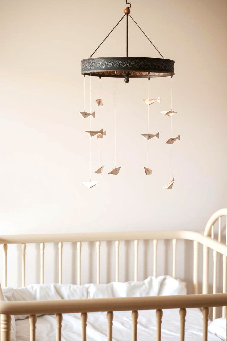 Old Fashioned Mobile with Gentle Movement - 24 Vintage Nursery Ideas