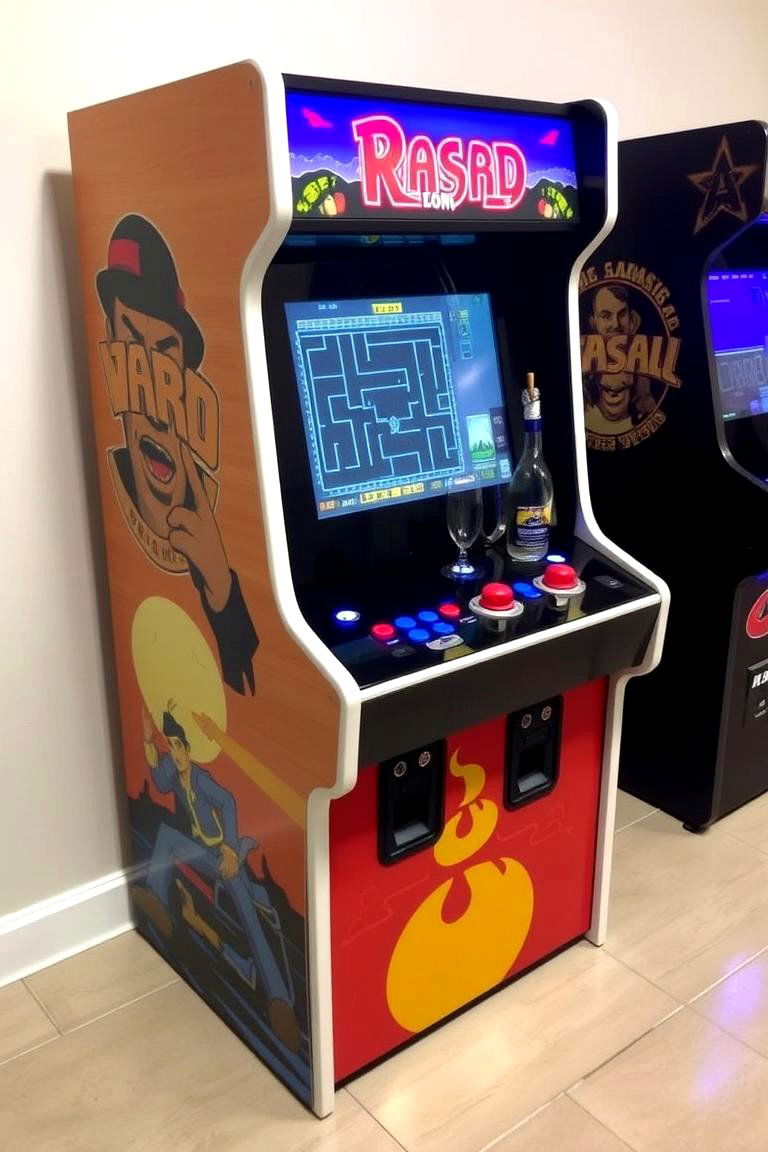 Old School Game Machines with Modern Twist - 24 Arcade Room Ideas