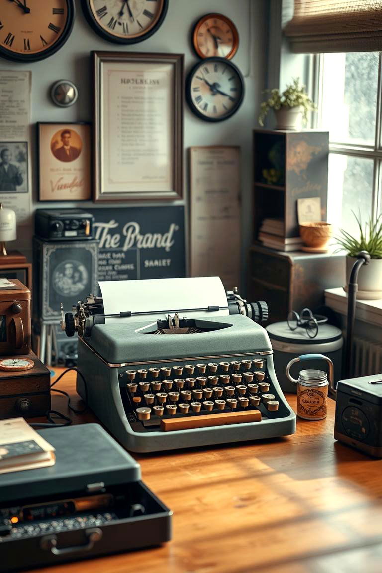 Old School Typewriter Workstations - 24 Steampunk Interior Design Ideas