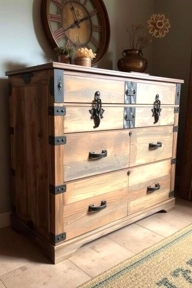 Old Sea Chest Dresser - 24 Pirate-themed Bedroom Ideas