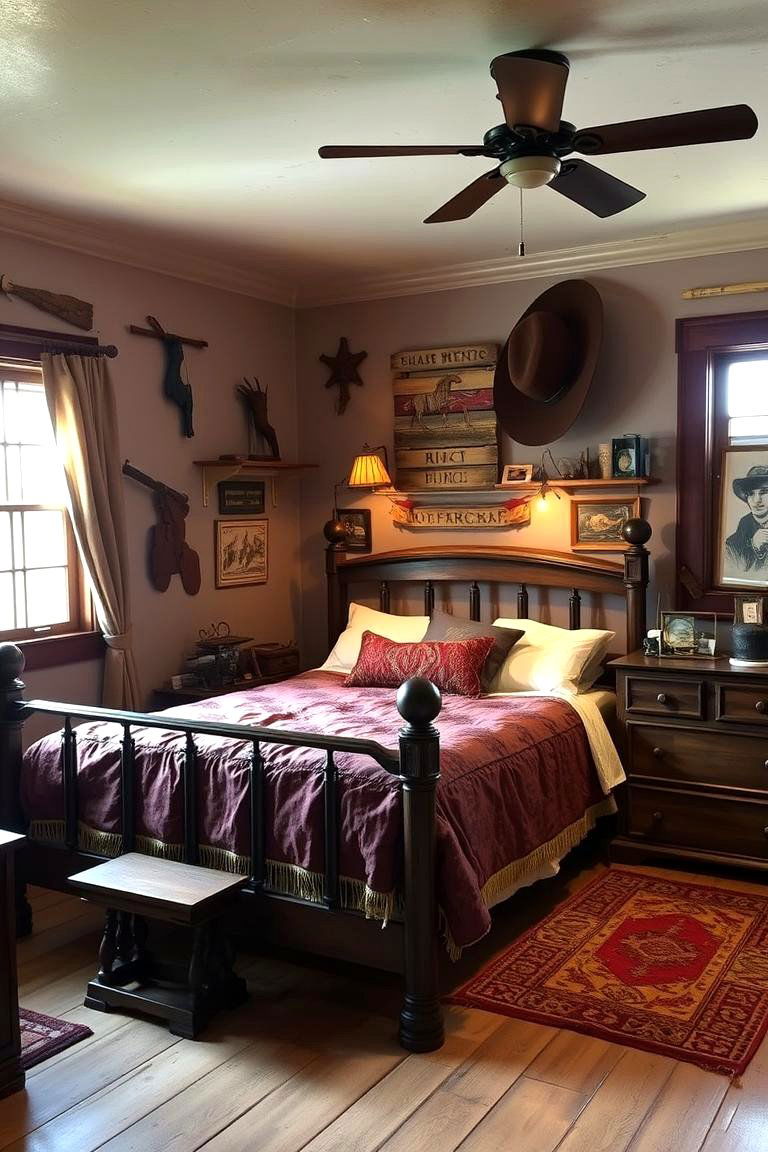 Old West Memorabilia - 24 Western Bedroom Ideas