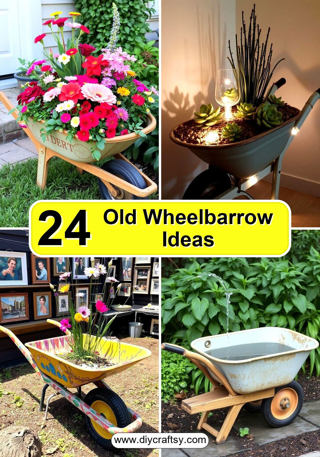 Old Wheelbarrow Ideas