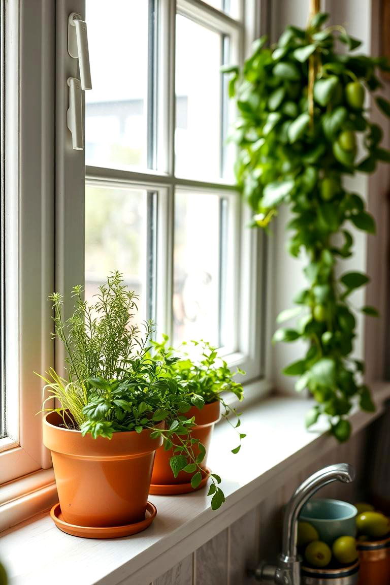 Olive Green Herb Garden - 24 Olive Green Kitchens