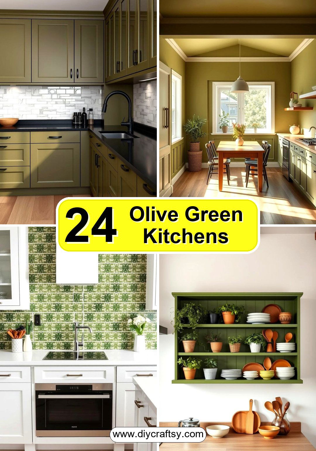 Olive Green Kitchens