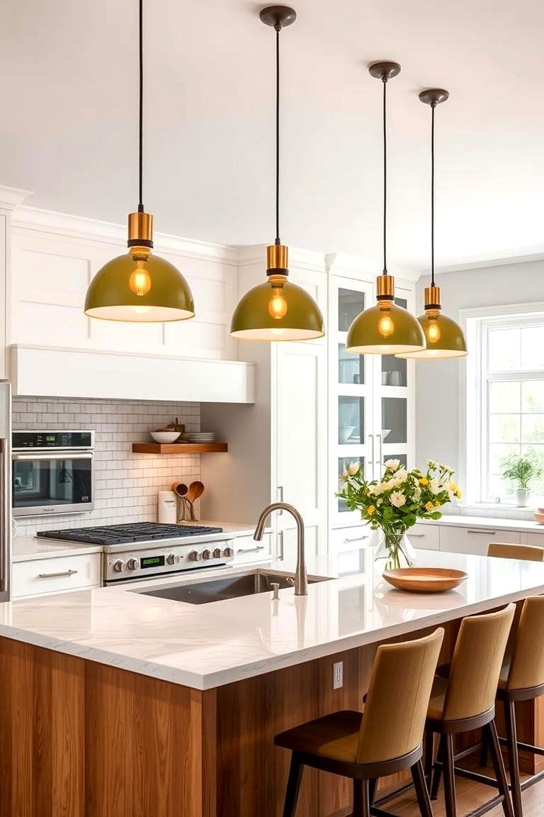 Olive Green Lighting Fixtures - 24 Olive Green Kitchens