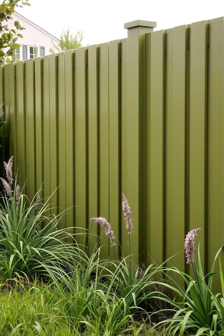 Olive Green for a Subtle Connection with Nature - 24 Fence Paint Colours