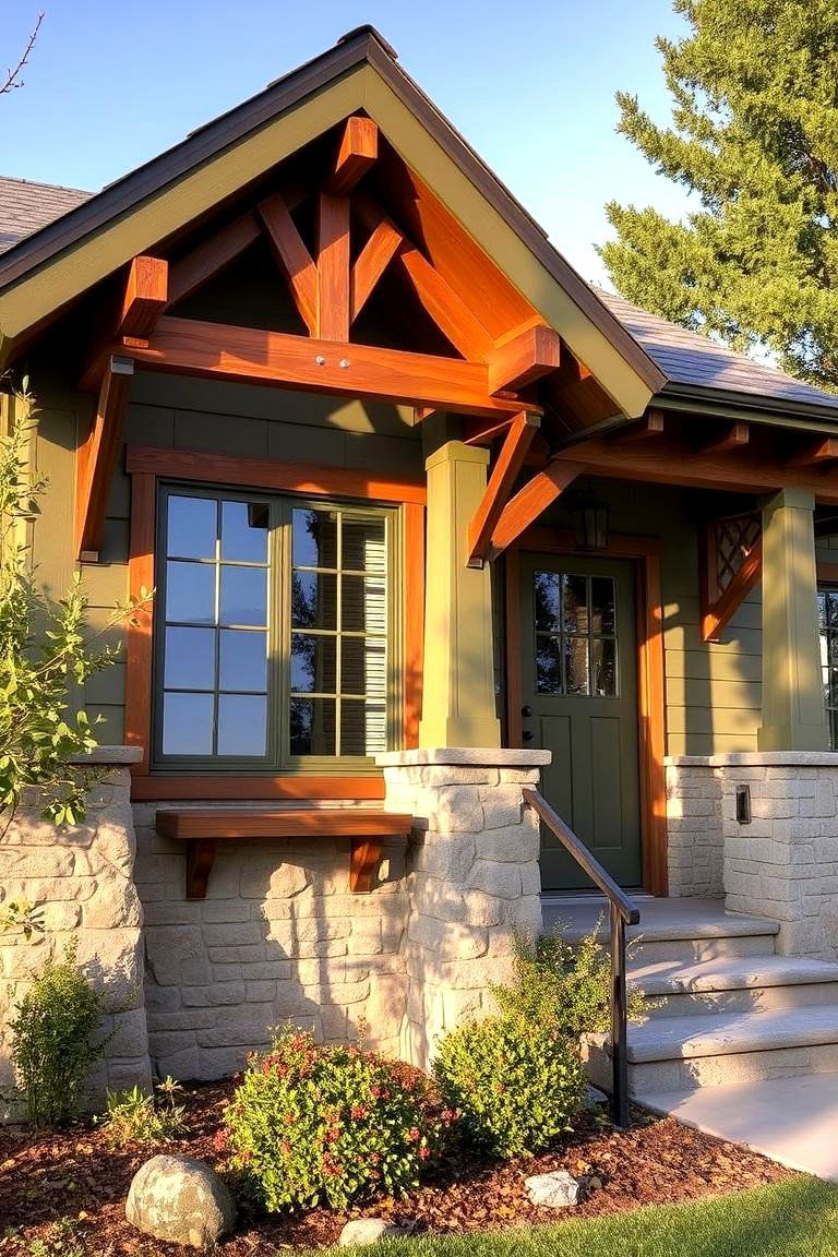 Olive Orchard - 24 Dark Green Exterior Paint Color Schemes