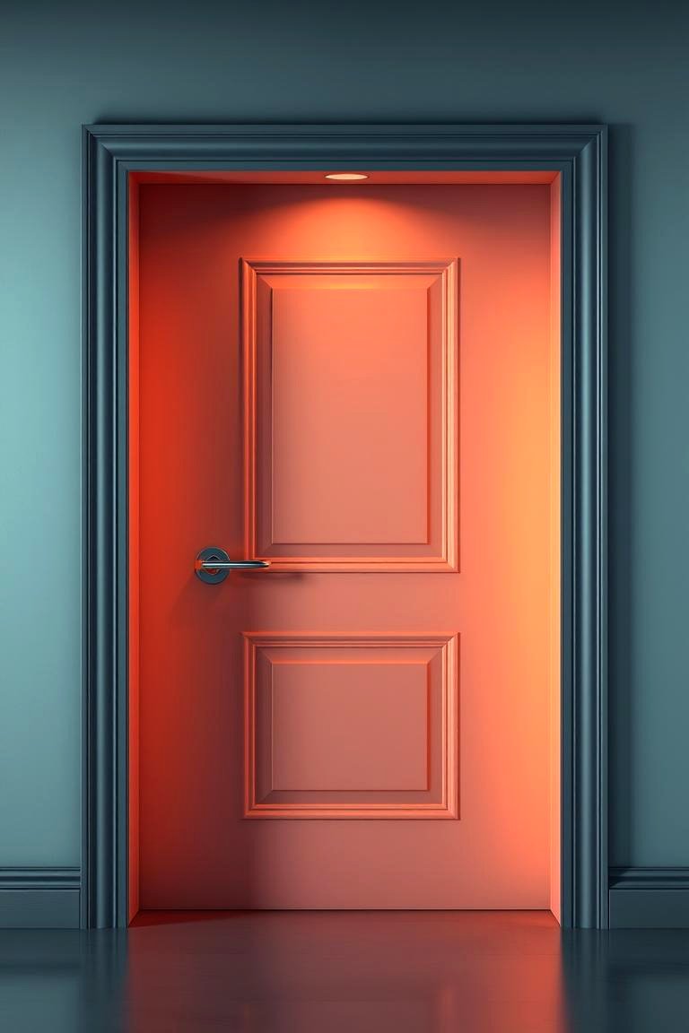 Ombre Effect Door Painting - 24 Door Painting Ideas