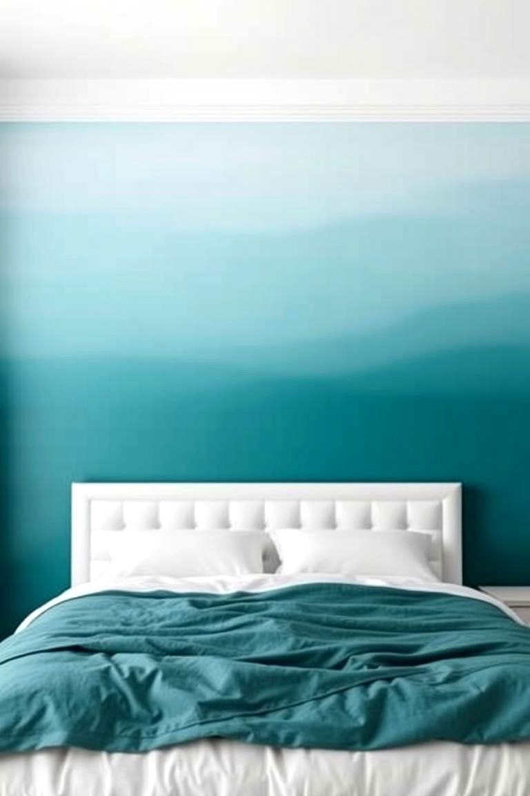 Ombre Effect for a Gradient of Serenity - 24 Two Tone Wall Paint Ideas