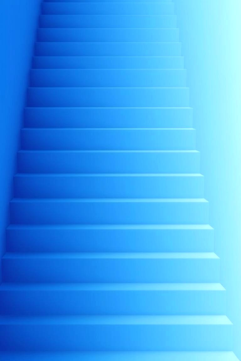 Ombre Painted Staircase - 24 Painted Stair Ideas