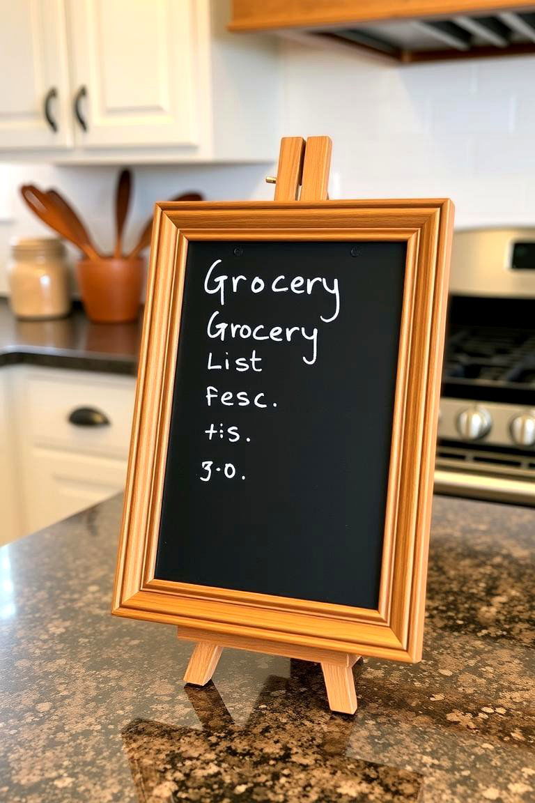 One Thought A Decorative Message Board - 24 Kitchen Counter Decor Ideas