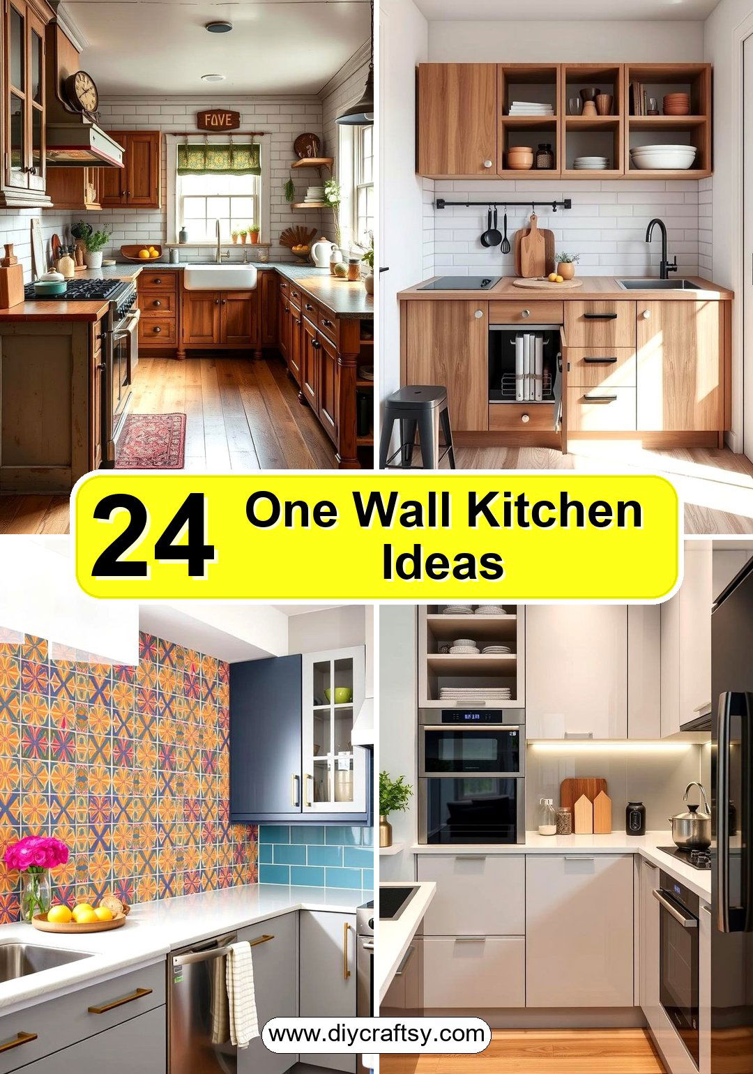 One Wall Kitchen Ideas