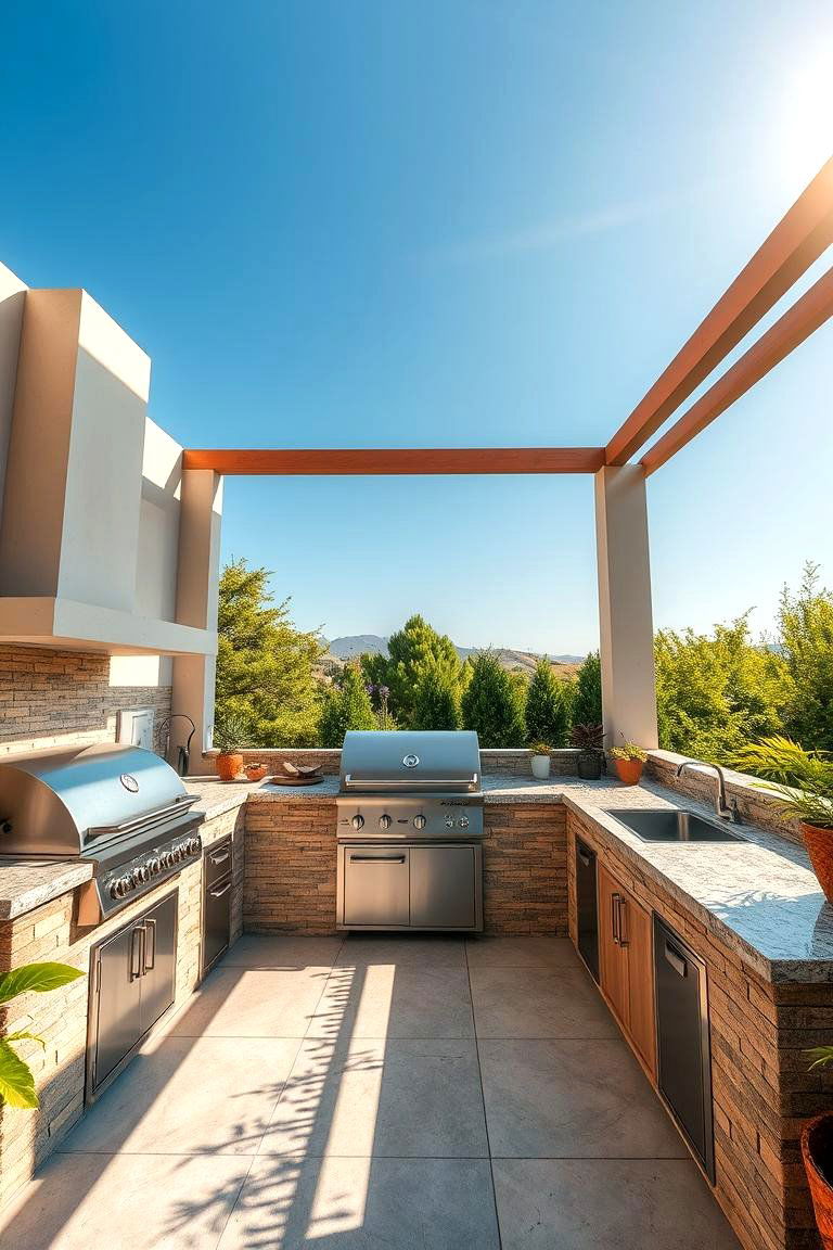 Open Air Cooking Oasis - 24 Summer Kitchen Ideas