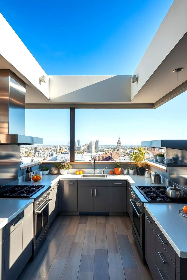 Open Air Cooking Oasis - 24 Rooftop Kitchen Ideas