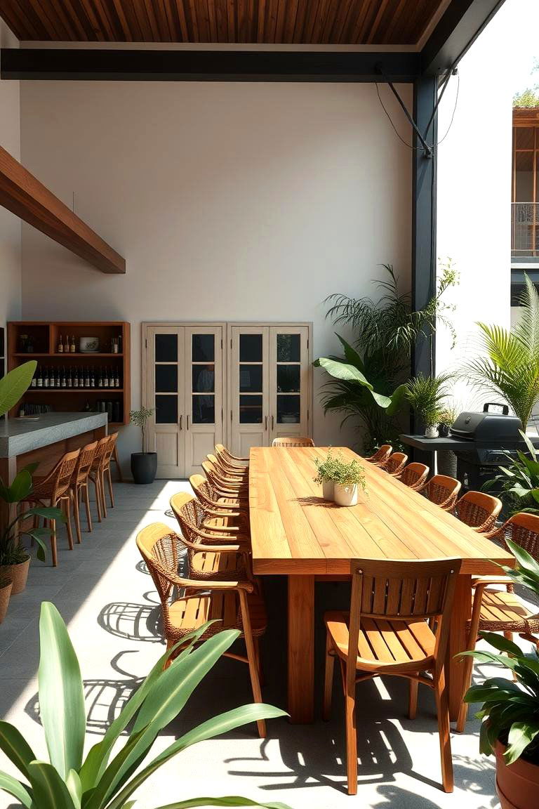 Open Air Dining Area - 24 Attached Covered Patio Ideas