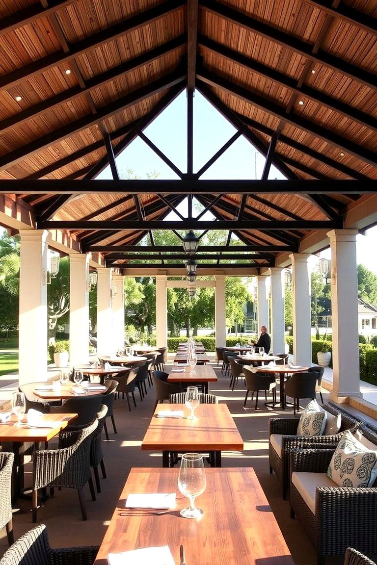 Open Air Dining Pavilion - 24 Outdoor Pavilion Ideas