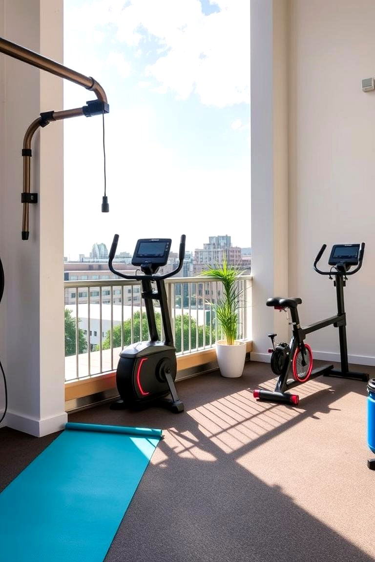 Open Air Fitness Zone - 24 Loft Balcony Ideas