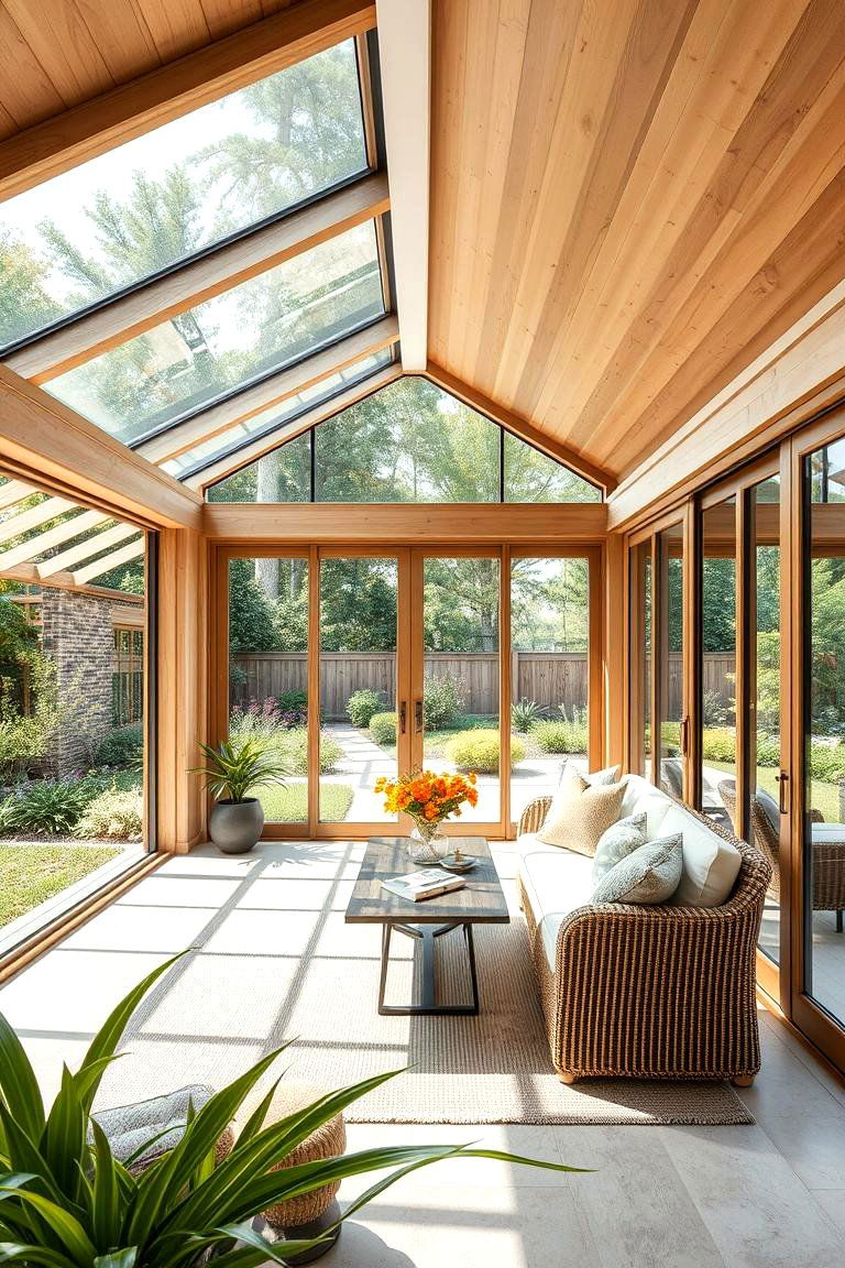Open Air Integration - 24 Rustic Sunroom Ideas