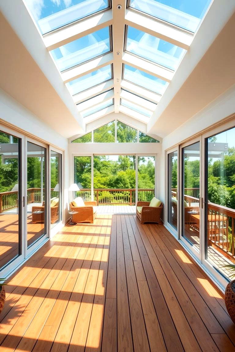 Open Air Oasis - 24 Sunroom and Deck Combo Ideas