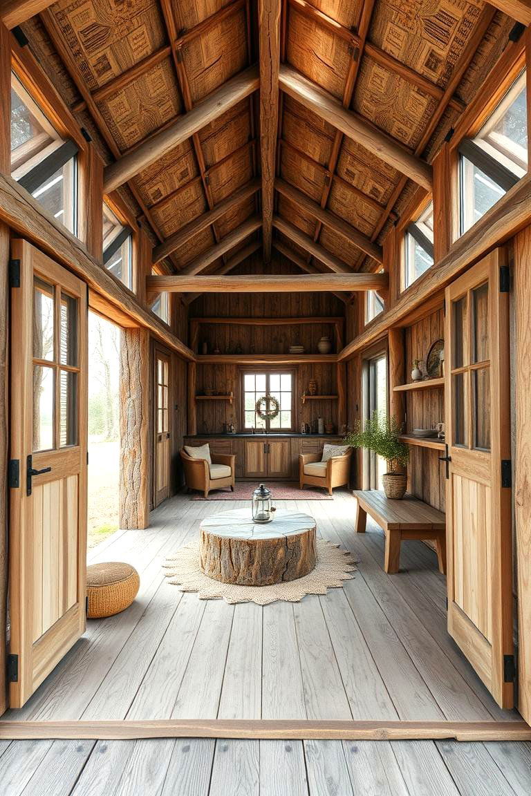 Open Air Rustic Outhouse - 24 Outhouse Design Ideas