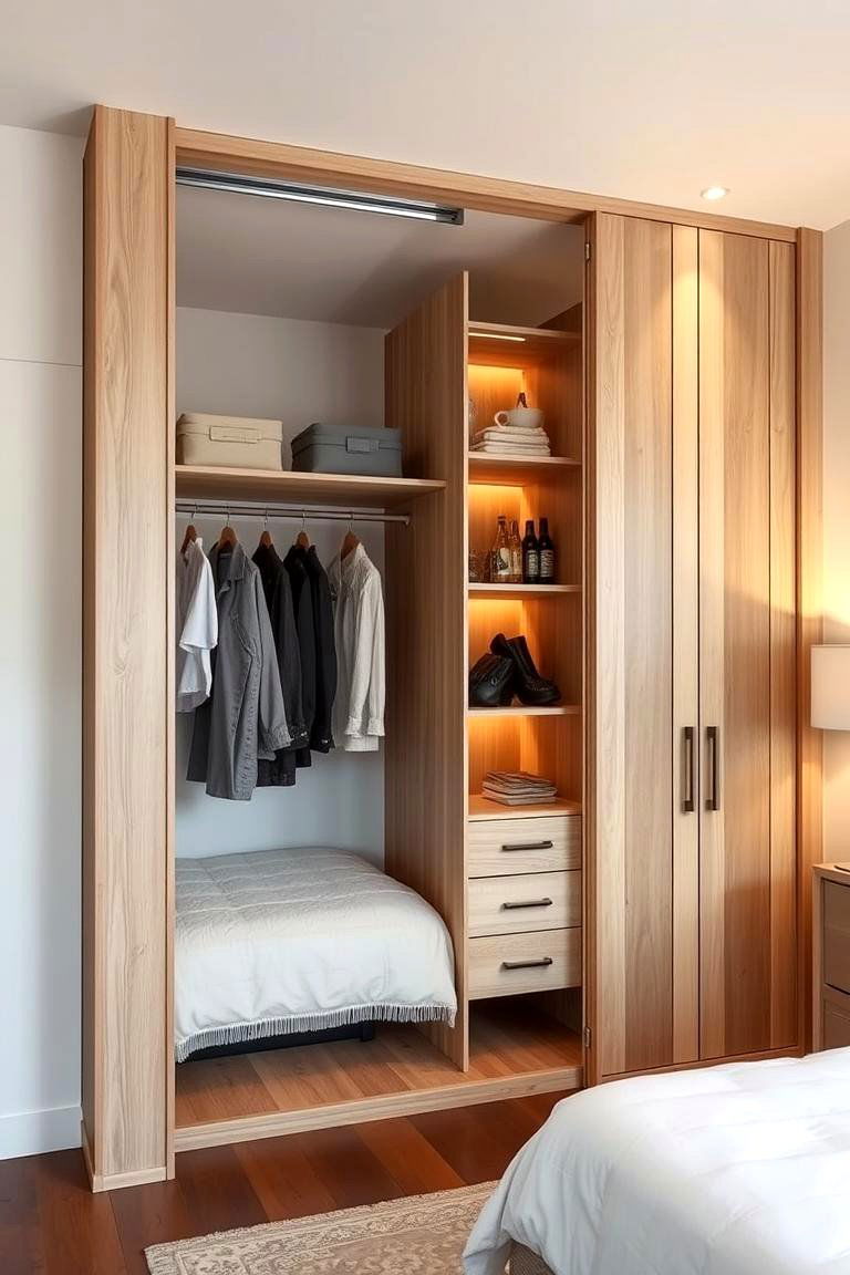 Open Closet as a Room Divider - 24 Open Closet Ideas